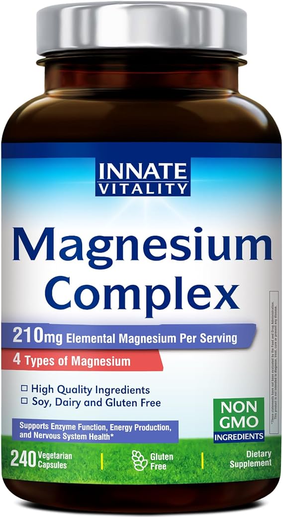 Innate Vitality 4-in-1 Magnesium Complex for Women and Men, 90 Capsules