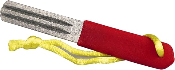 SE Dual Grit Diamond Fishing Hook and Knife Sharpening Stone - DF401FS