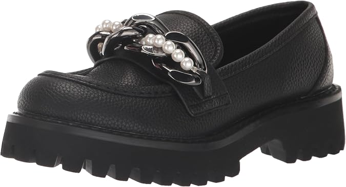 Karl Lagerfeld Paris Womens Slip on Embellished Gemsy Loafer