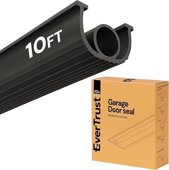10Ft/3M Garage Door Bottom Seal Rubber with 5/16 inch T-Ends