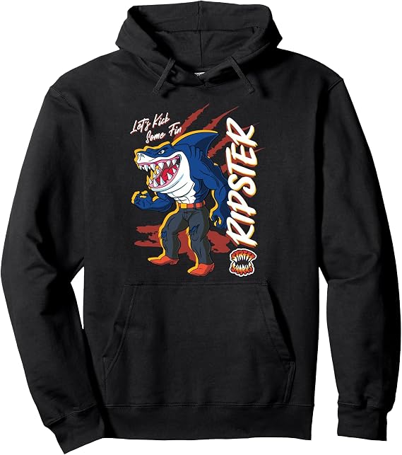 Street Sharks - Ripster Let's Kick Some Fin Pullover Hoodie