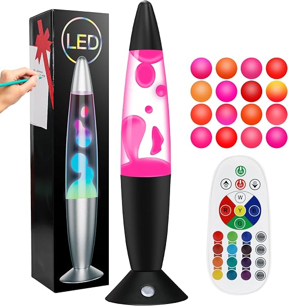 13.5" Liquid Motion Lamp 17 Color Changing Relaxing Mood Light with Remote