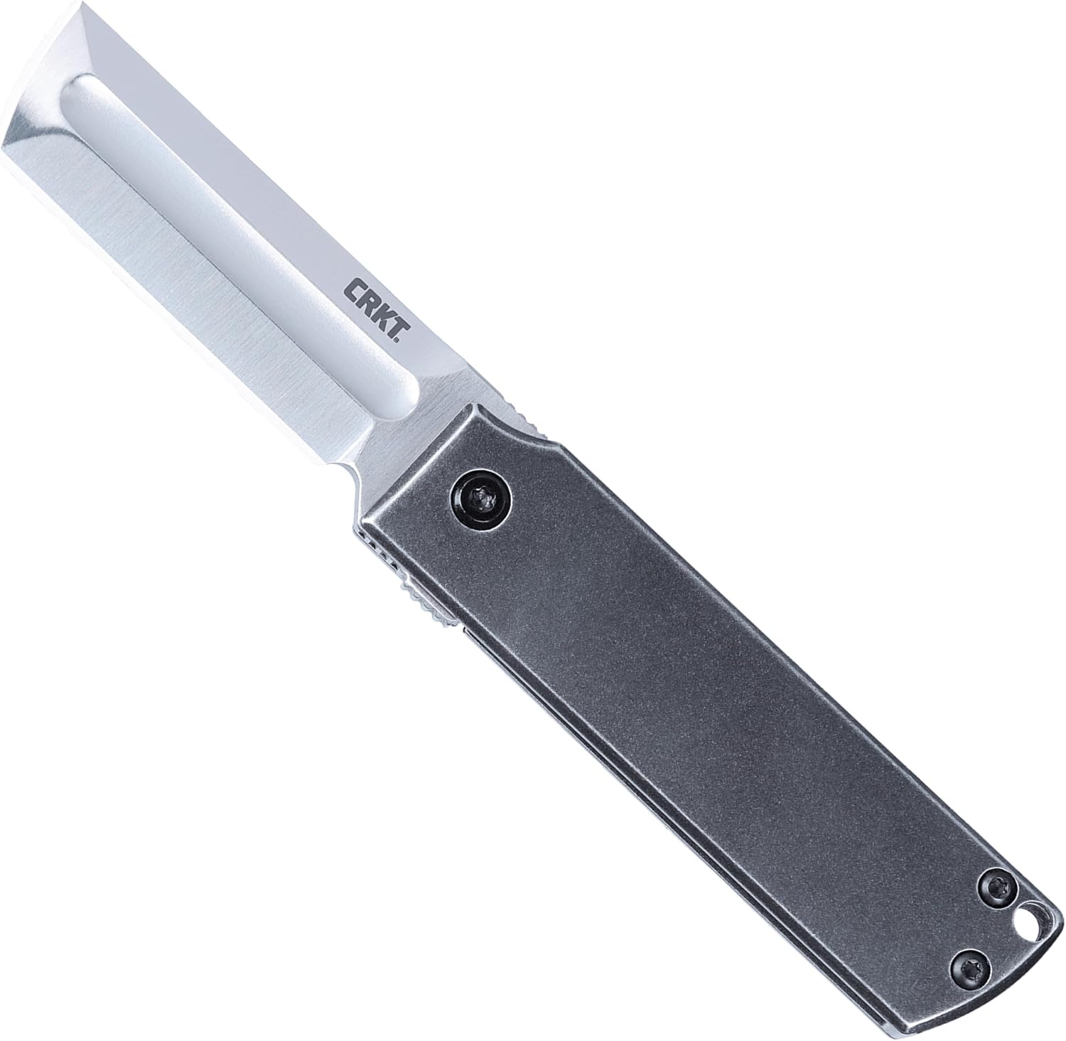 MinimalX Everyday Carry Folding Knife: Razor Style with 12C27 Steel Blade, Stainless Steel Handle, 5915