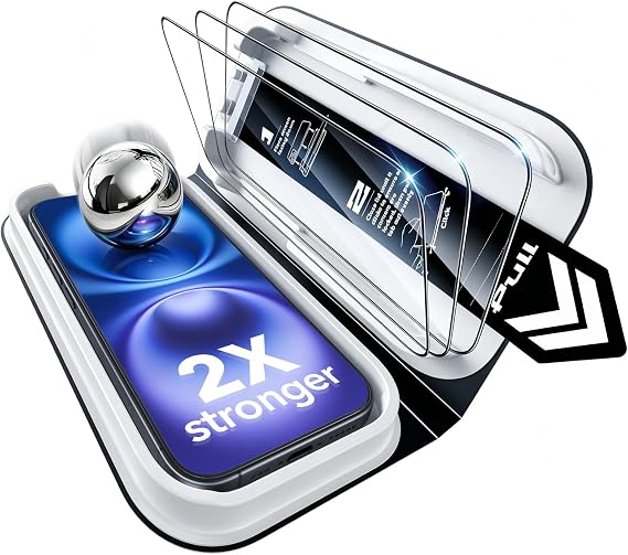 ESR 3 Stück für iPhone 16 Plus/iPhone 15 Plus für Panzerglas Classic