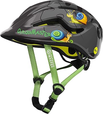 OutdoorMaster MIPS Kids Bike Helmet - Panther Jr. Toddler Helmet - Adjustable, Lightweight and Certified Kids Helmet - MIPS Bicycle Helmet for Kids Ages 5-13