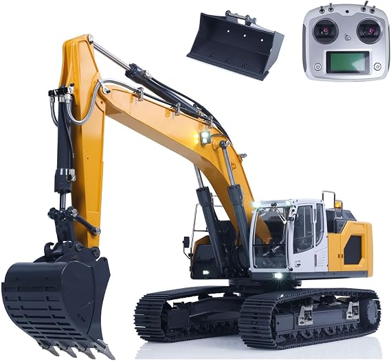 TOUCAN RC HOBBY 1/14 Hydraulic RC Excavator 945 Metal Remote Control Digger Sound Light System