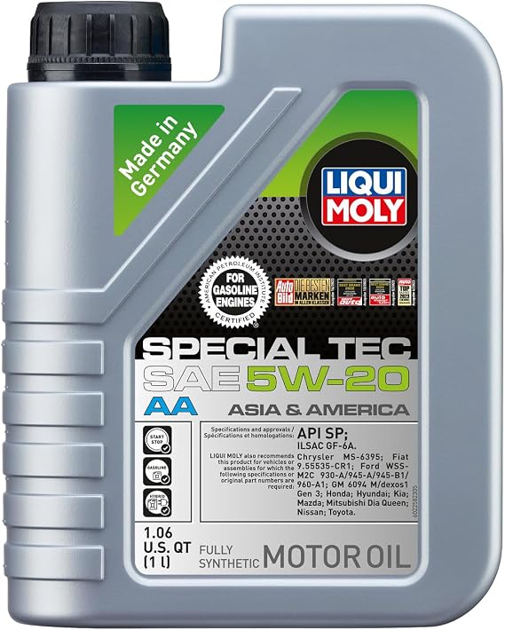 LIQUI MOLY Special Tec AA SAE 5W-20 | 1 L | Fully synthetic engine oil | SKU: 2258