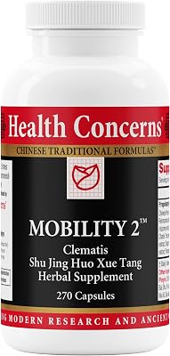 Health Concerns Mobility 2 Joint Health Support Supplement for Men & Women Chinese Herbal Circulation Support Natural Joint & Muscle Aid Herbal Extracts 270 Capsules