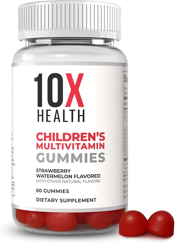 10X Health Kids Multivitamin - 60ct, Strawberry Watermelon