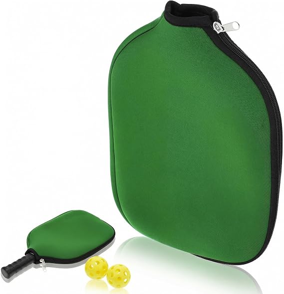 Selkirk Paddle Cover,Durable Neoprene Joola Pickleball Paddle Cover, Universal 12 X 8.46 in Zippered Joola Paddle Cover, Fits USAPA Standard Pickleball Racquets, Green