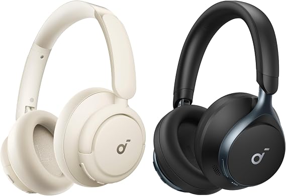 Soundcore Q30 by Anker, Hybrid Active Noise Cancelling Headphones with Travel Pouch, with Space One, Multiple Modes, Hi-Res Audio, Custom EQ via App, 50H Playtime, Comfortable Fit, Bluetooth