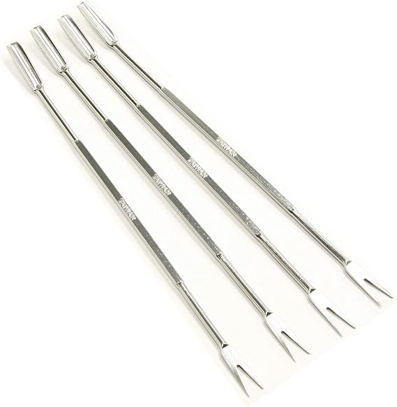 Norpro Stainless Steel Seafood Forks 6.75" | 4-Count per Pack | 1-Pack