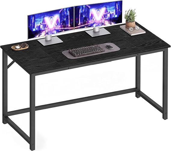 VASAGLE Computer Desk, Steel Frame Gaming Desk for Home Office, 47.2 Inch