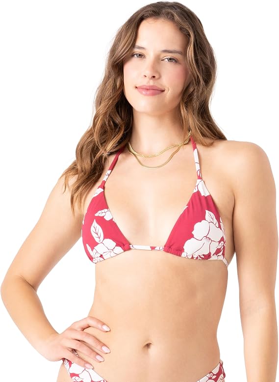 Roxy Women's Printed Strappy Love Bustia Bikini Top
