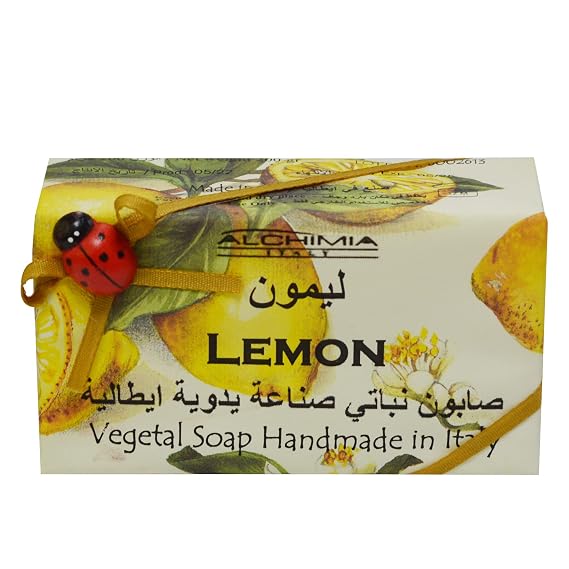 Alchimia Vegetable Handmade soap Bar from Italy (Lemon)