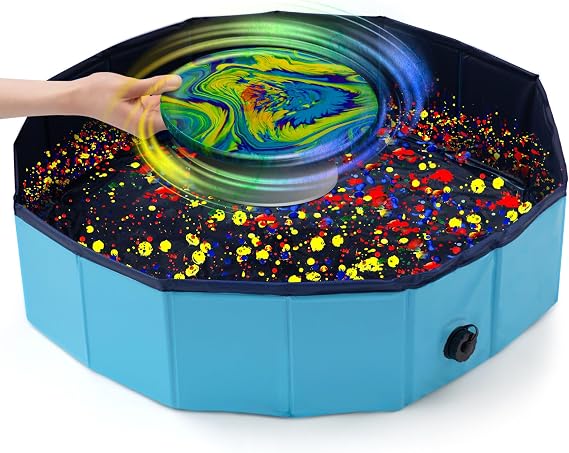 Silipull Acrylic Paint Pouring Splash Guard Pour Painting Supplies Fluid Art Tools for DIY Art Crafts Projects 31.5 x 7.87 Inch