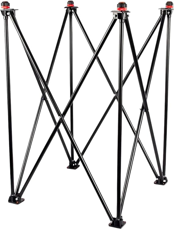 AnNafi Carrom Stand | Professional Carrom Board Stand | Easy Adjustable & Foldable Four Fold Carrom Stand with Compact Design | Combination of Full Size Metal Pipe, Iron Rod & PVC | Indoor Games Fun Durable Strong