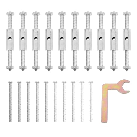 Junction Box Repairer Kit Switch Socket Cassette Screw Support for Loose Electrical Outlet Fix Includes 10 Repairers 10 Screws and 1 Wrench for Repair