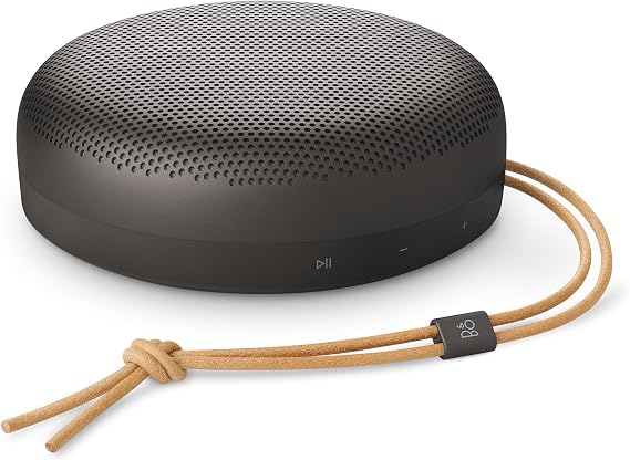 Bang & Olufsen Beosound A1 (3rd gen) – Portable Compact Wireless Bluetooth Speaker, Waterproof (IP67), C2C certified, up to 24 hours of playtime and 3 Microphones for clear voice calls - Warm Granite