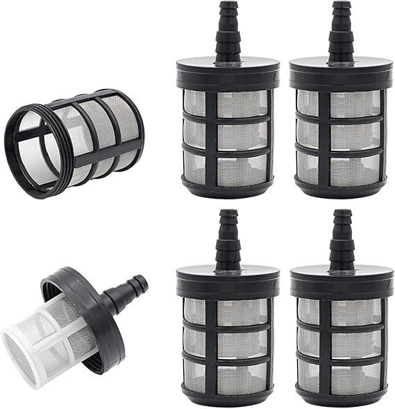 Double Layers 60 Mesh Stainless Steel Household Hose Filter,4-Pack