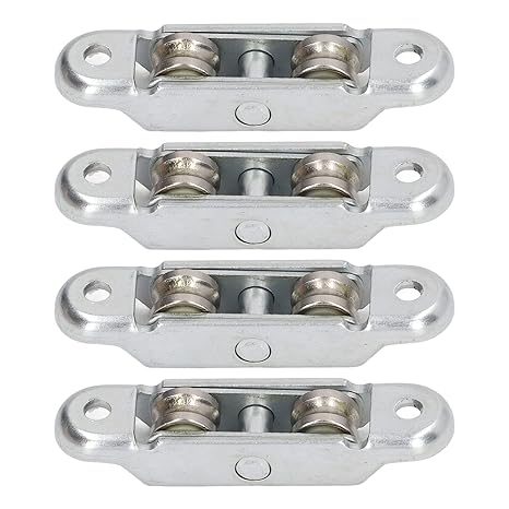 Fafeicy 4Pcs Sliding Door Window Double Roller Pulley