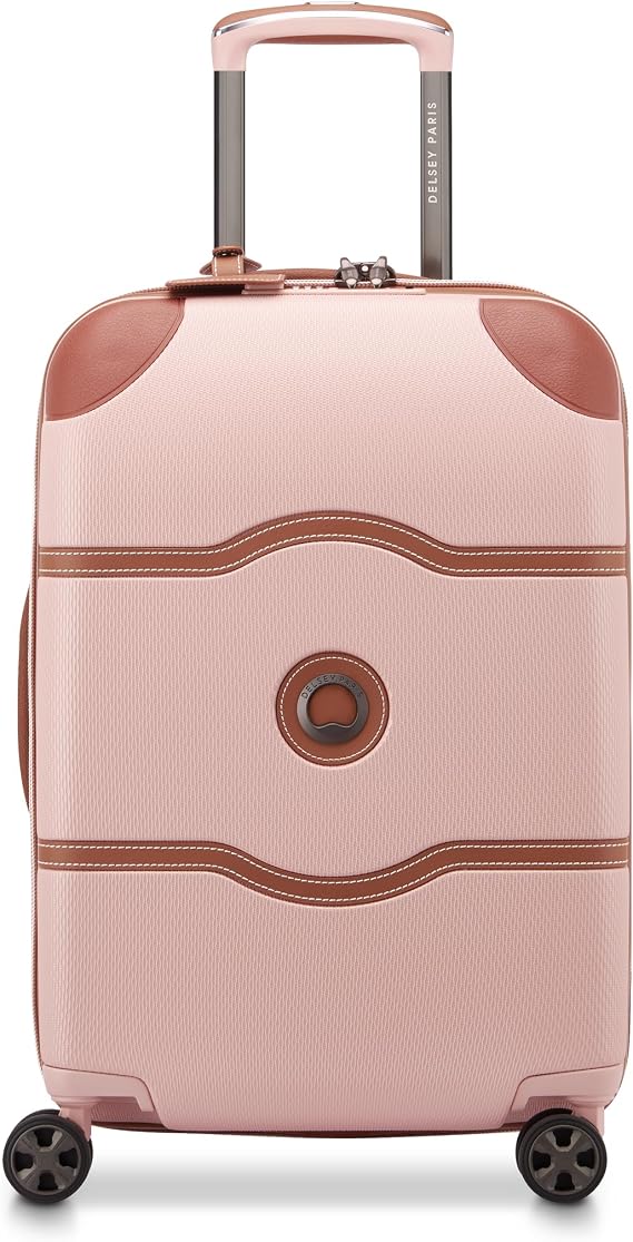 DELSEY PARIS Chatelet Air 2.0, 20 Inch Carry-On Plus Luggage, Blush Pink