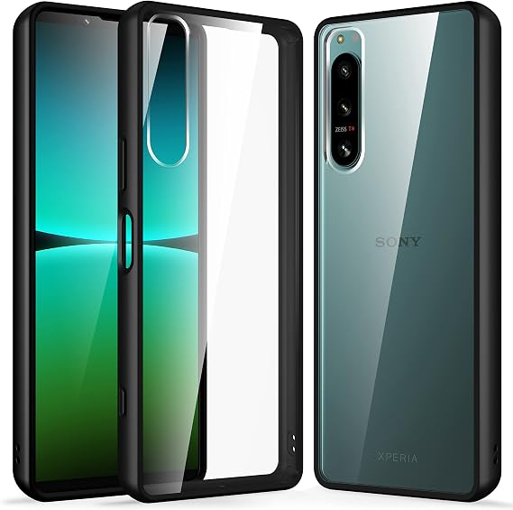 Clear Case for SONY Xperia 5 IV SO-54C / SOG09, Impact Resistant, US Military MIL Standard Certified, SGS Certified, No Yellowing, Lens Protection, Non-slip, Fingerprint Resistant, with Strap