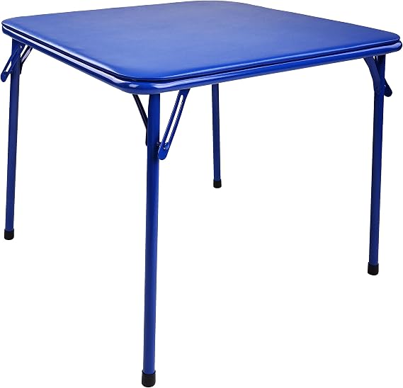 Elevon Kids Folding Table, Portable, with Ultra Soft Padded Cushion, Blue