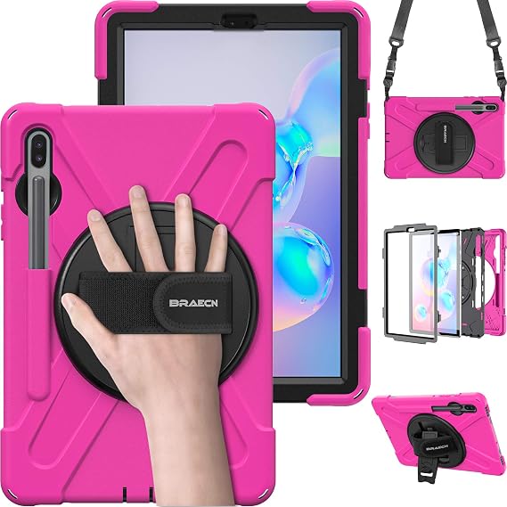 BRAECN Case for Galaxy Tab S6: 10.5" 2019 Samsung SM-T860/T865/T867 Rose