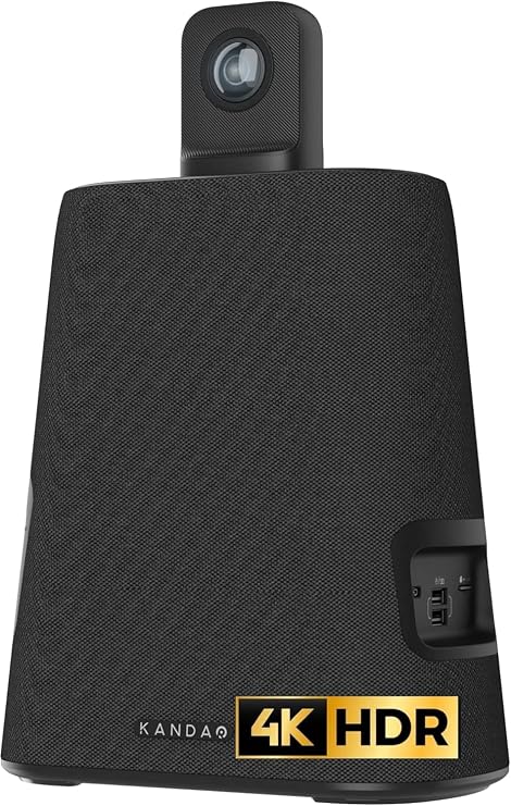 KanDao Meeting Ultra Standard - 360 4K All-in-One Video Conference Camera, AI Tracking, 8 Noise-Cancelling Mics, Build-in System, Works with Zoom, Google Meet, Microsoft Teams - Plug & Play