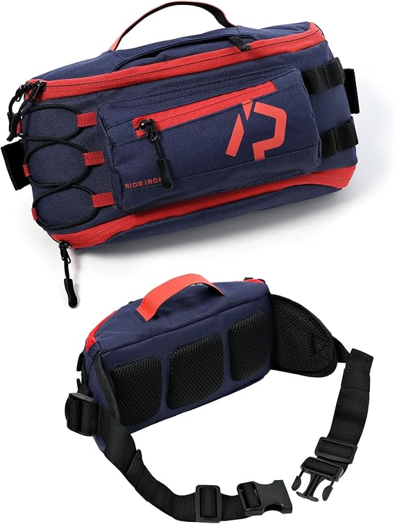 RIDEIRON Fanny Pack, Motorcycle Waist Bag