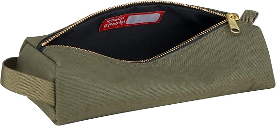 Rough Enough Waxed Canvas Small Tool Pouch Bag, Army Green