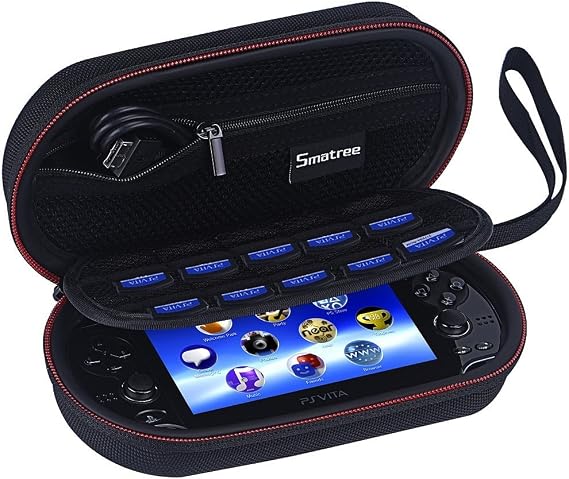 Smatree P100 Carrying Case for PS Vita | Compatible for PS Vita Slim,PSP 3000(Without Cover) (Not Fit with PS Vita PCH 2000!)(Console and Accessories NOT Included)