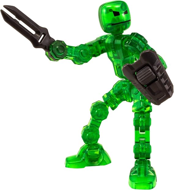 Zing Klikbot Helix - Series 1 - Green - Stop Motion Animation Toy Figure