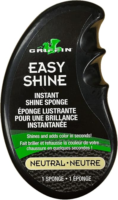 Griffin Easy Shine Shoe Polish - Premium Instant Shoe Shine Sponge - Shoe Shine and Shoe Polisher