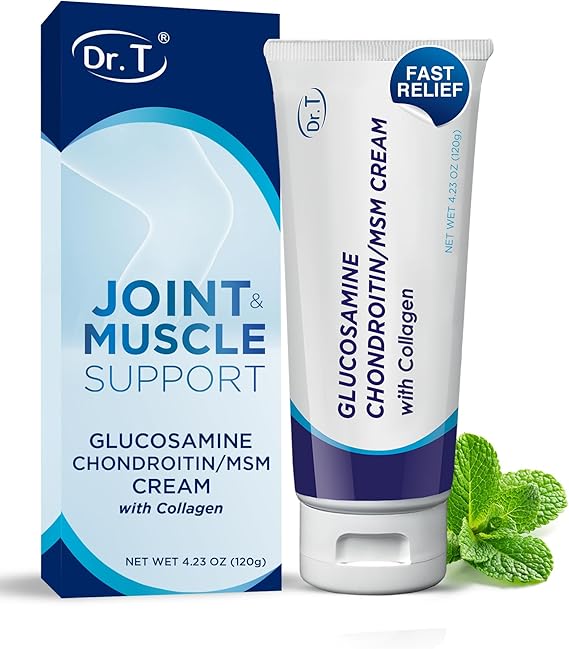 Dr. T Glucosamine Chondroitin Cream w/ MSM & Collagen, 4.23 oz/ 120g 1 pack