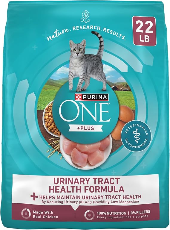 Purina ONE High Protein Urinary Tract Health Dry Cat Food, 22 lb Bag