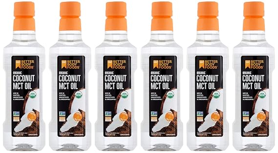 BetterBody Foods Coconut MCT Oil, 6 Count