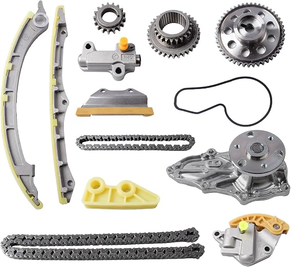 2.4L Engine Timing Chain Kit with Water Pump Fits for 2008-20112 Honda Accord 2010-2011 CR-V 2.4L i-VTEC 16V, OE standard Timing Replace parts