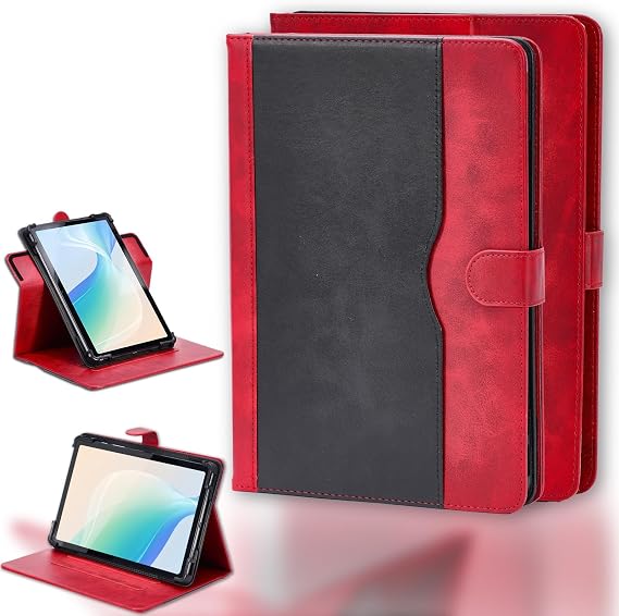 Case for Onyx Boox Note Air 3C 10.3 Inch eReader Case 360 Degree Rotation Multi-Viewing Angels PU Leather Stand Folio Cover Red