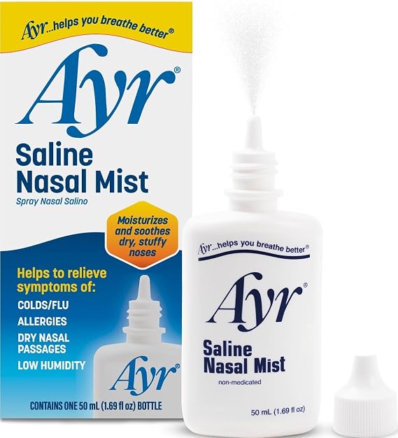 Ayr Saline Nasal Mist, Daily Saline Nasal Care, 1.69 Fl Oz