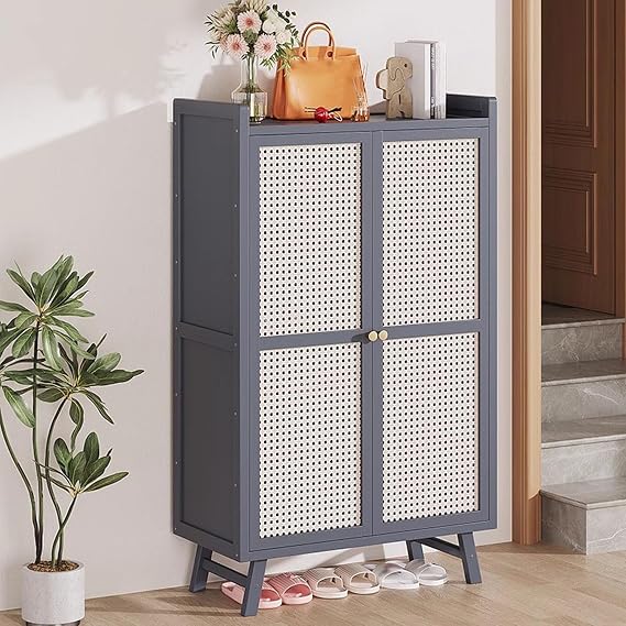 Shoe Storage Cabinet Cabinets Hallway Slim Cupboard Cupboards Hallways Slimline,5 7 Tier Bamboo Shoe Cabinet Freestanding Shoe with 2 Doors Adjustable Dividers Stylish Rack for Entryway & Ha