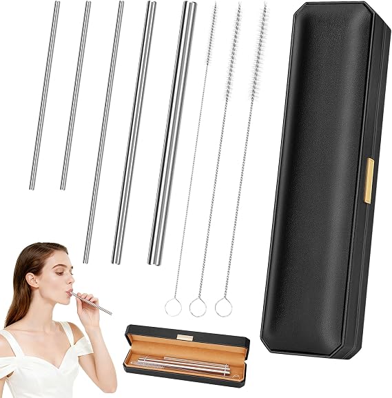 Singing Straw for Vocal Training - 3 Sizes of Vocal Straw Tool Set (Silver)