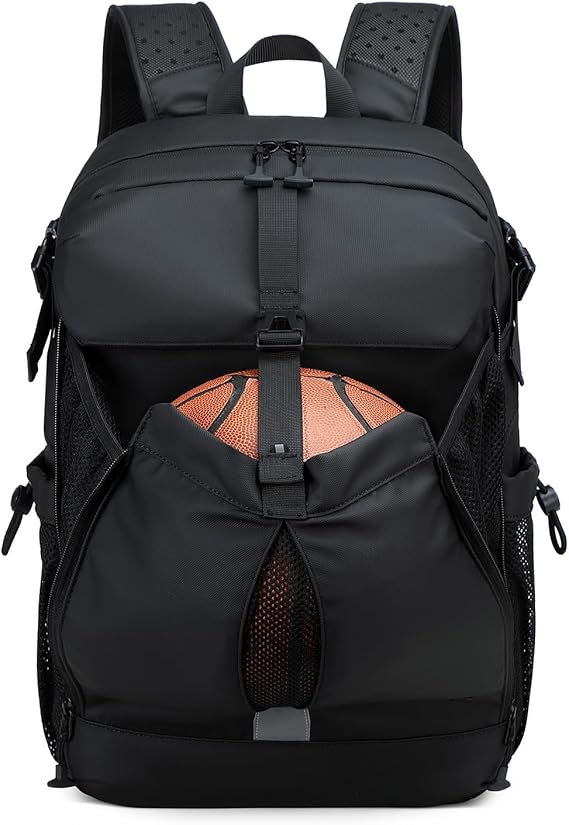 Football Backpack with Ball and Shoes Compartment Large Basketball Bag Backpack for Men Women Fit Volleyball, Soccer, Football, Sports Training Equipment Bags
