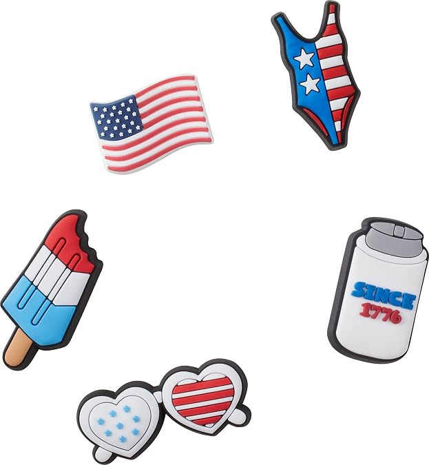 Crocs American Flag and Patriotic Collection Multi Packs