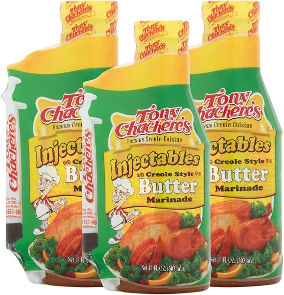 Tony Chachere's Butter with Injector, 17 Fl Oz (Pack of 3)