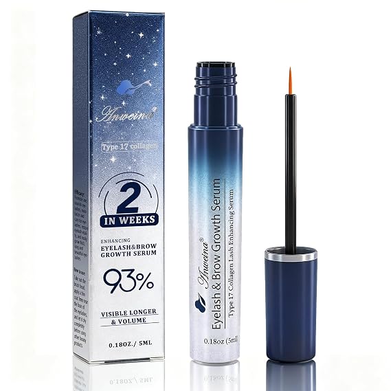 Lash Serum for Eyelash Growth, Volumizing Lashes, Sensitive Eyes Safe-5mL | Premium Lash Enhancing Serum, for Longer, Thicker, Easy to Use, Natural Ingredients, Precision Brush Tip,Fixes Brittle Lashes