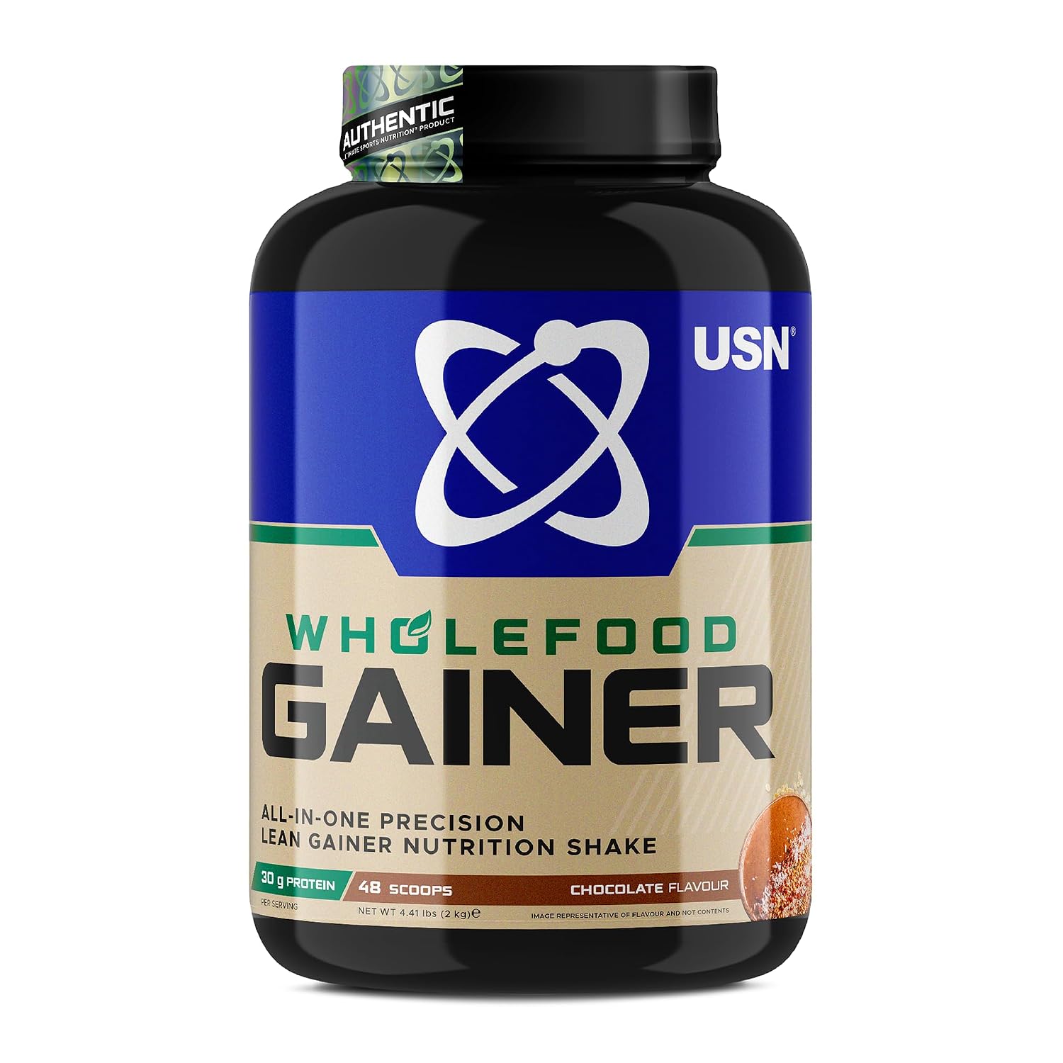 USN Wholefood Gainer 4.4 lbs 2 kg, Chocolate