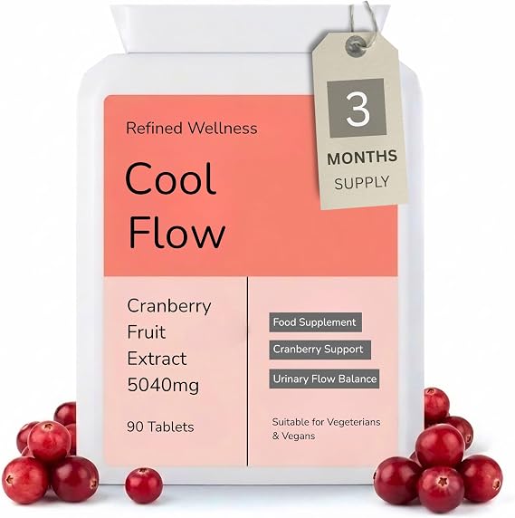 Cranberry Tablets 5040mg for Daily Urinary Tract & Bladder Support. High Strength Cranberry Supplement for Urinary Infections Prevention or Can Be Used Alongside a UTI Treatment - 3 Months Supply.