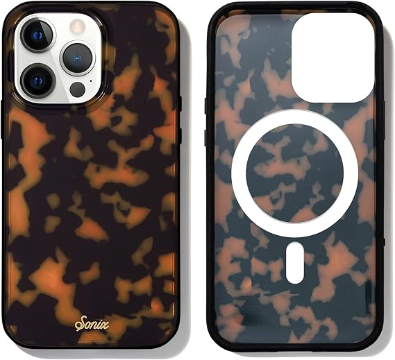 Sonix Phone Case for iPhone 13 Pro Max / 12 Pro Max | Compatible with MagSafe | 10ft Drop Tested | Classic Tortoiseshell Case | Brown Tort